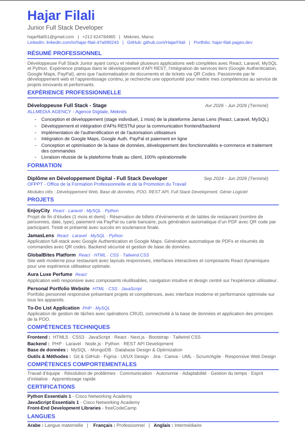 CV with Photo